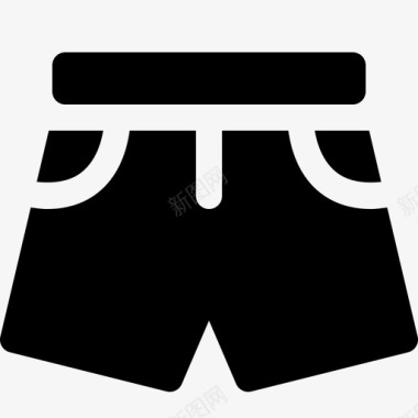 短裤拳击手内衣图标图标