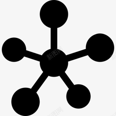 分子几何学分子结构生物学图标图标
