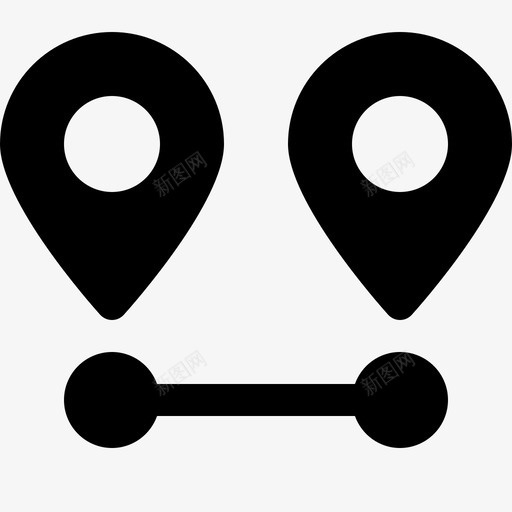 导航和路线目的地标记图标svg_新图网 https://ixintu.com 地图位置实体图标 导航和路线 旅行 标记 目的地