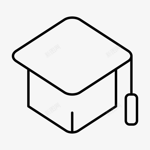 毕业帽子教育图标svg_新图网 https://ixintu.com 学习 帽子 教育 毕业 流行大纲 纸板