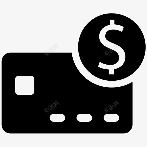 美元信用卡银行现金图标svg_新图网 https://ixintu.com 商务套装3 现金 美元信用卡 银行