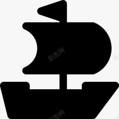 海盗船旗帜帆图标图标