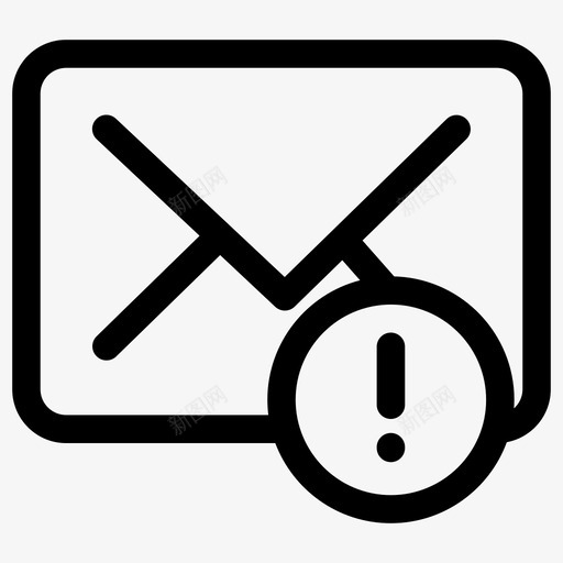 没有邮件信封错误集合图标svg_新图网 https://ixintu.com 信封 没有邮件 错误集合