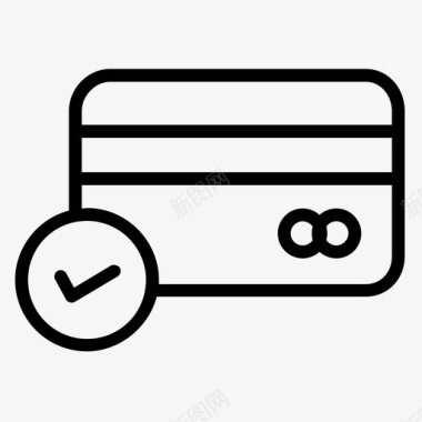 信用卡在线支付购物图标图标