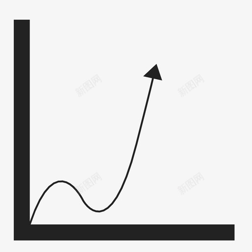图表收益增长分析图标svg_新图网 https://ixintu.com 图表 增长分析 收益