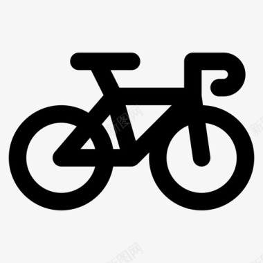 自行车环保交通图标图标