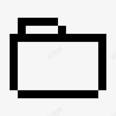 文件夹文件像素图标图标
