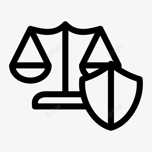 司法保护衡量尺度图标svg_新图网 https://ixintu.com 司法保护 尺度 衡量