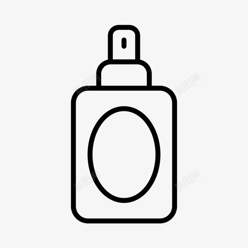 化妆品美容瓶子图标svg_新图网 https://ixintu.com 化妆品 卫生 喷雾瓶 瓶子 美容