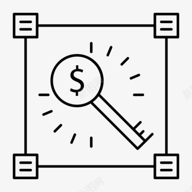 美元键访问业务图标图标