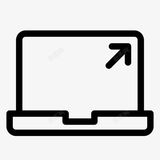 笔记本电脑光标电脑显示器图标svg_新图网 https://ixintu.com 媒体 显示器 电脑 笔记本电脑光标