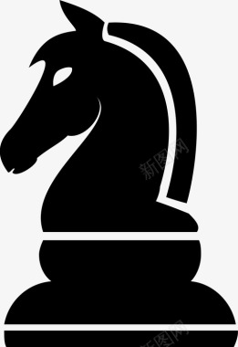 象棋马象棋骑士图标图标
