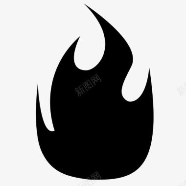 火焰燃烧能量图标图标
