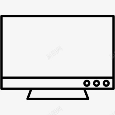 平板显示器电视图标图标