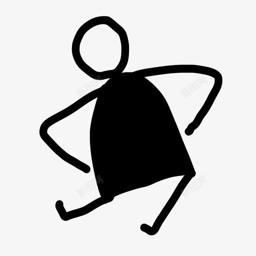 手绘舞蹈人物手绘图标svg_新图网 https://ixintu.com 人物 手绘 手绘人物 手绘舞蹈