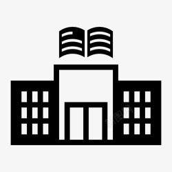 LOFT楼书图书馆书楼图标高清图片