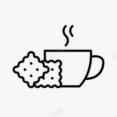 咖啡早餐卡布奇诺图标图标
