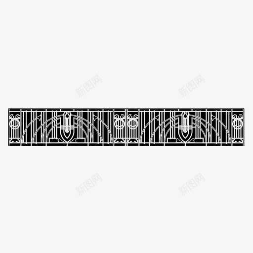 栏杆阳台栅栏图标svg_新图网 https://ixintu.com 图案 栅栏 栏杆 装饰品 阳台