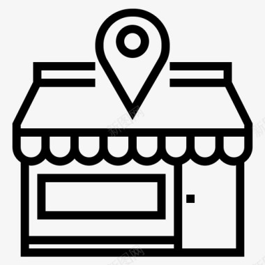 商店位置登记地图图标图标