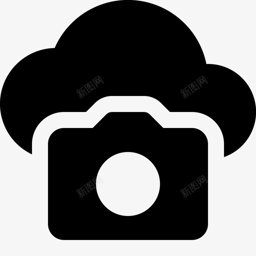 照片云存储备份相机图标svg_新图网 https://ixintu.com 上传 备份 照片云存储 照片实心图标 相机 远程
