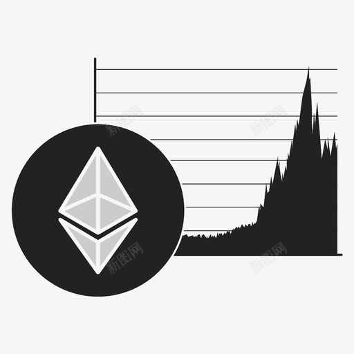 加密货币区块链以太坊图标svg_新图网 https://ixintu.com 以太坊 加密货币 加密货币图表 区块链 市场 投资