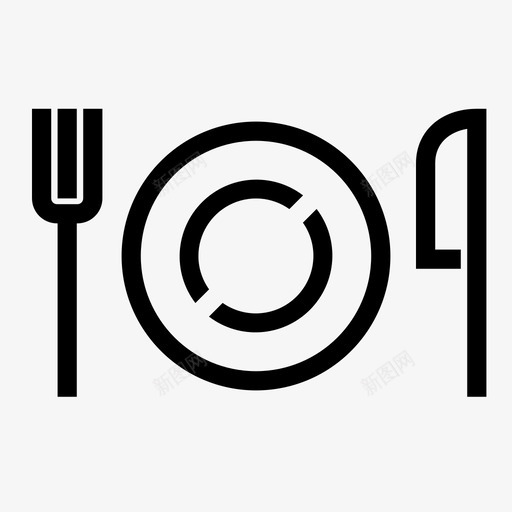 餐具食物饭菜图标svg_新图网 https://ixintu.com 烹饪 食物 餐具 餐桌 饭菜