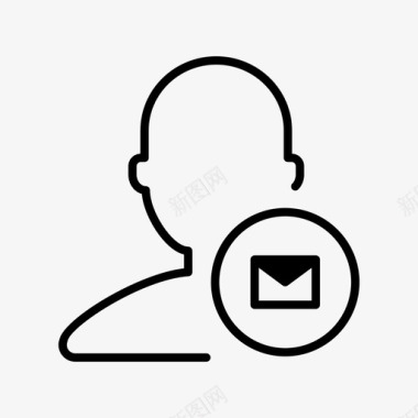 电子邮件用户帐户会员图标图标