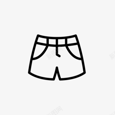 牛仔裤短裤裤子图标图标