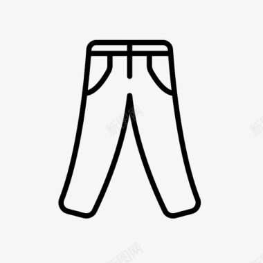 牛仔裤长裤布匹图标图标