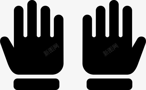 手套保暖手套图标svg_新图网 https://ixintu.com 保暖手套 手套