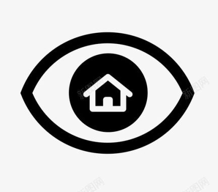 看家眼房子图标图标