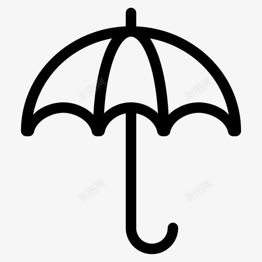 保护伞遮阳伞保险图标svg_新图网 https://ixintu.com 保护伞 保险 遮阳伞