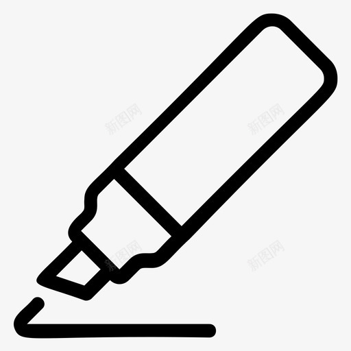 标记开发铅笔图标svg_新图网 https://ixintu.com 书写 开发 开发用户界面线图标 文具 标记 网页设计 铅笔