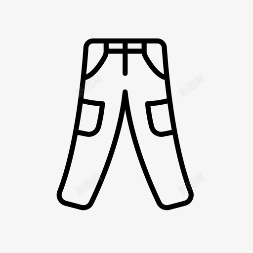 牛仔裤裤子布套装2图标svg_新图网 https://ixintu.com 布套装2 牛仔裤 裤子