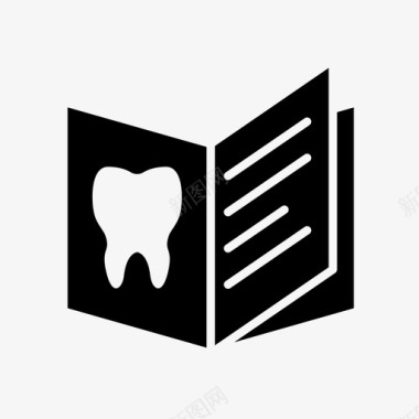 手动书牙牙科牙医图标图标
