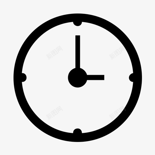 时钟形状图标svg_新图网 https://ixintu.com 形状 时钟