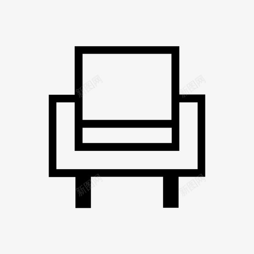 沙发椅家客厅图标svg_新图网 https://ixintu.com 客厅 家 家居用品 座位 沙发椅