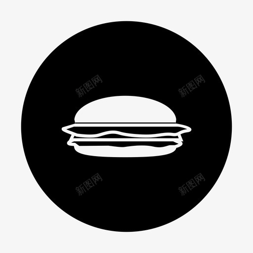 汉堡快餐小吃图标svg_新图网 https://ixintu.com 小吃 快餐 汉堡 美食圈