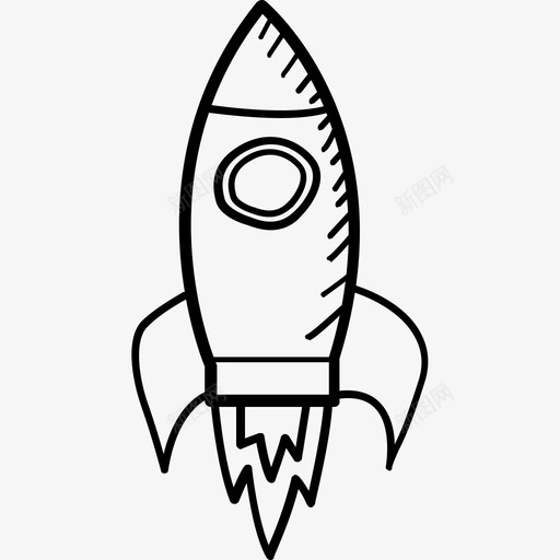 火箭商业绘画图标svg_新图网 https://ixintu.com 创业 商业 火箭 绘画 飞行