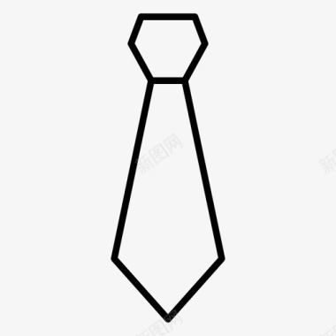 领带时尚制服图标图标