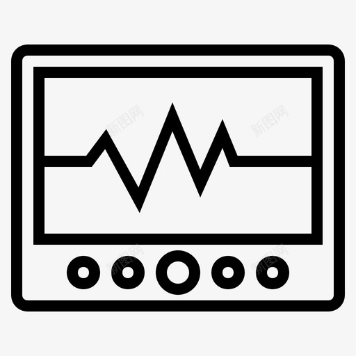 健康监护心脏监护心率图标svg_新图网 https://ixintu.com 健康监护 医疗 心率 心脏监护