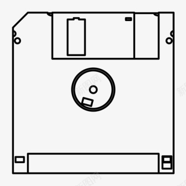 软盘计算机35英寸磁盘内存图标图标