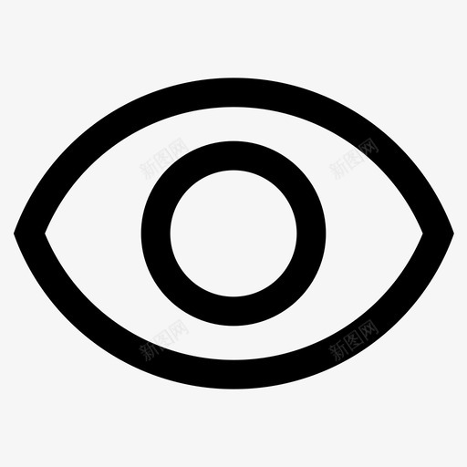 红眼可见照片编辑器图标svg_新图网 https://ixintu.com 可见 照片编辑器 红眼