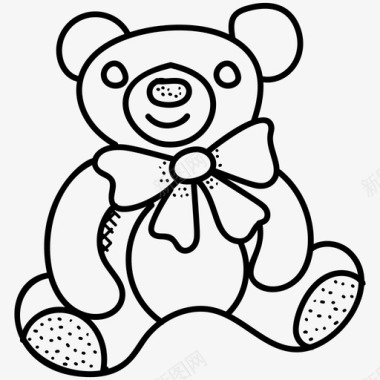 泰迪熊可爱的泰迪熊有趣的泰迪熊图标图标