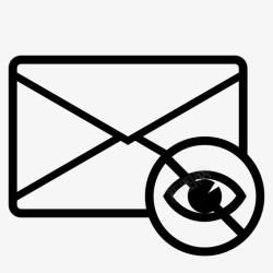 受限制受限制的机密的电子邮件图标高清图片