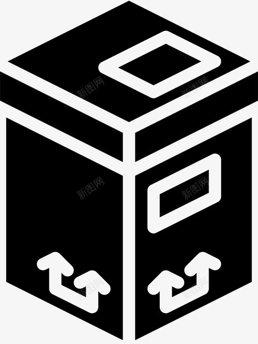 高盒包装iso包装图标svg_新图网 https://ixintu.com iso 包装 包装和运输固体 运输 高盒包装