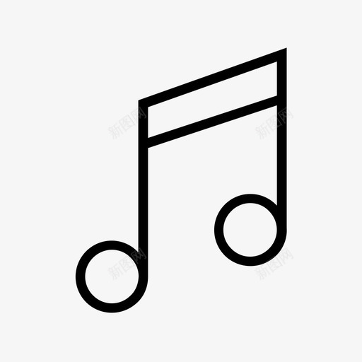 音乐娱乐音符图标svg_新图网 https://ixintu.com 声音 娱乐 曲调 音乐 音符