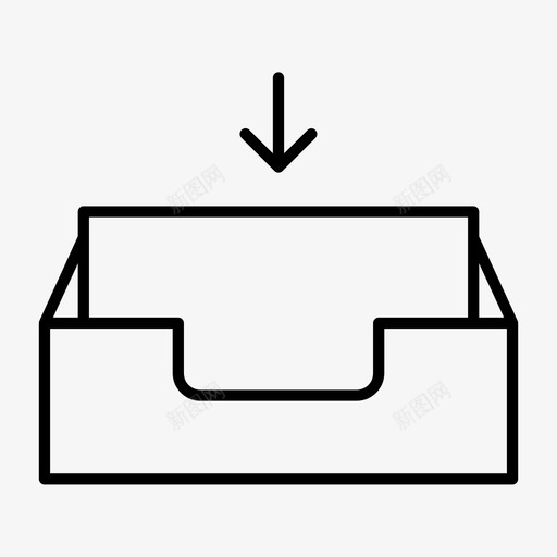 收件箱文档文件图标svg_新图网 https://ixintu.com 发送 收件箱 文件 文档 邮箱