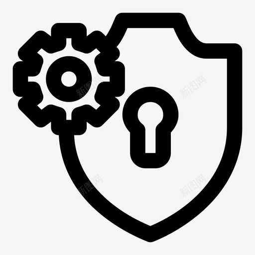 隐私设置装备保护图标svg_新图网 https://ixintu.com 保护 装备 防护 隐私设置