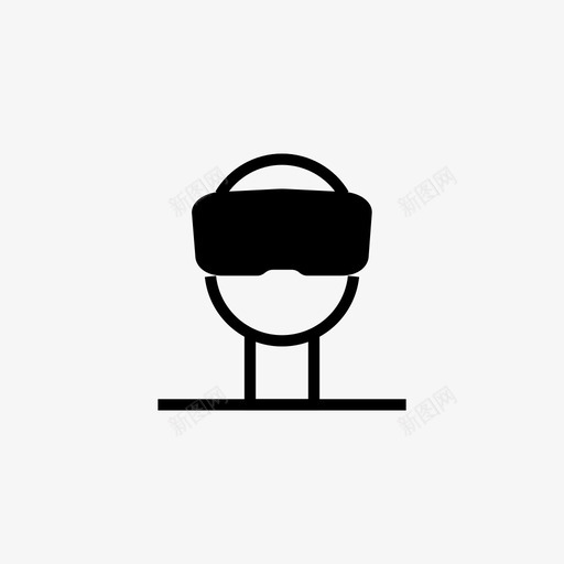 vr设备玻璃图标svg_新图网 https://ixintu.com oculus vr 玻璃 虚拟 设备 设备电子设备